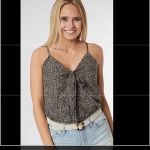 Brand new Daytrip Animal Print Chiffon Bodysuit